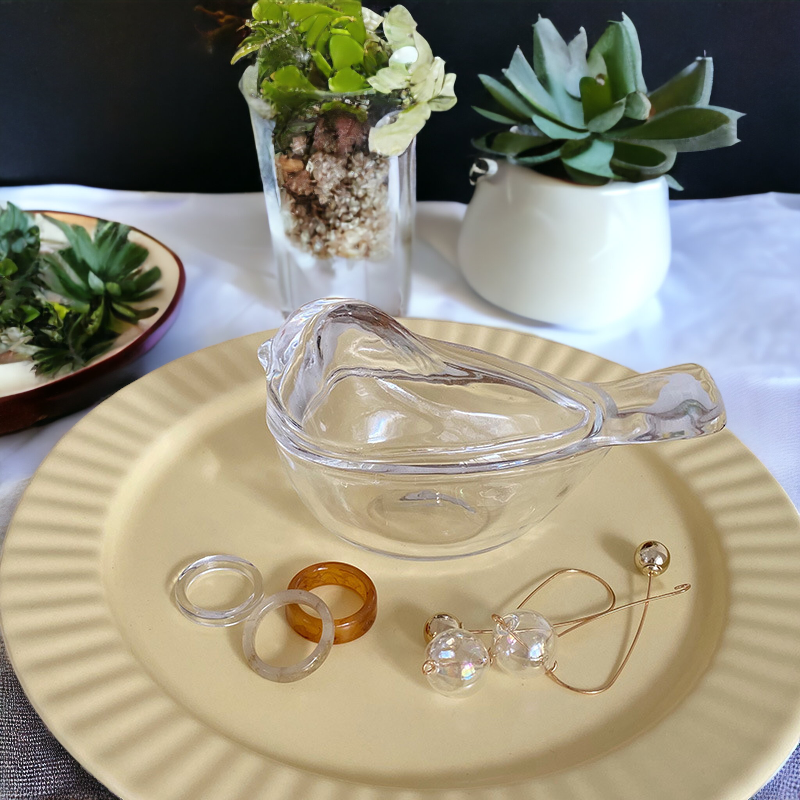 "Sharond Collection" Glass Bird Trinket Box