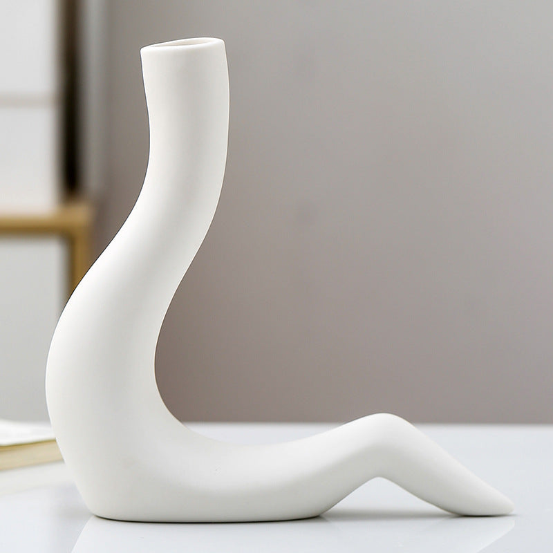 "Amy Jennifer Collection" Ceramic Body Shape Vase