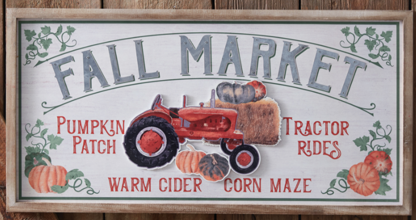 Fall Market Wall Sign