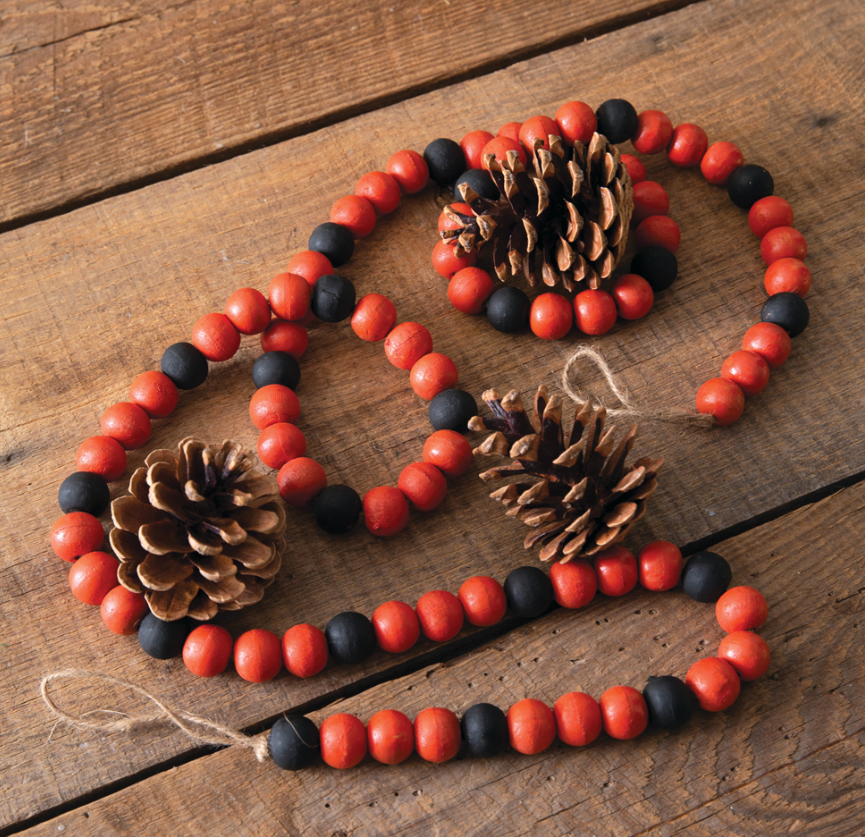 Decorative Fall Wood Beads