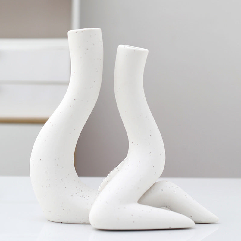 "Amy Jennifer Collection" Ceramic Body Shape Vase