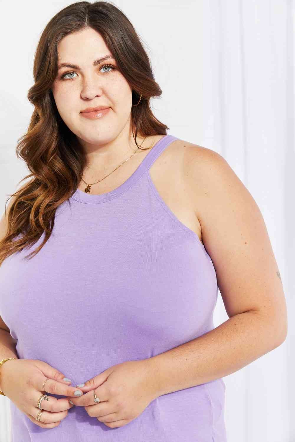 Zenana Sweet & Simple Full Size Halter Neck Tank