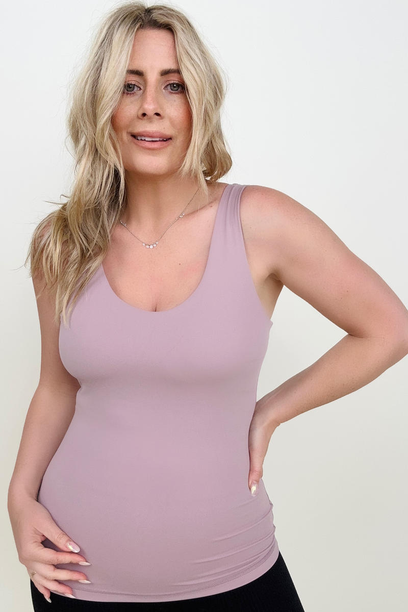 FawnFit Long Length Lift Tank 2.0 with Built-in Bra (K) Mischa Lottie