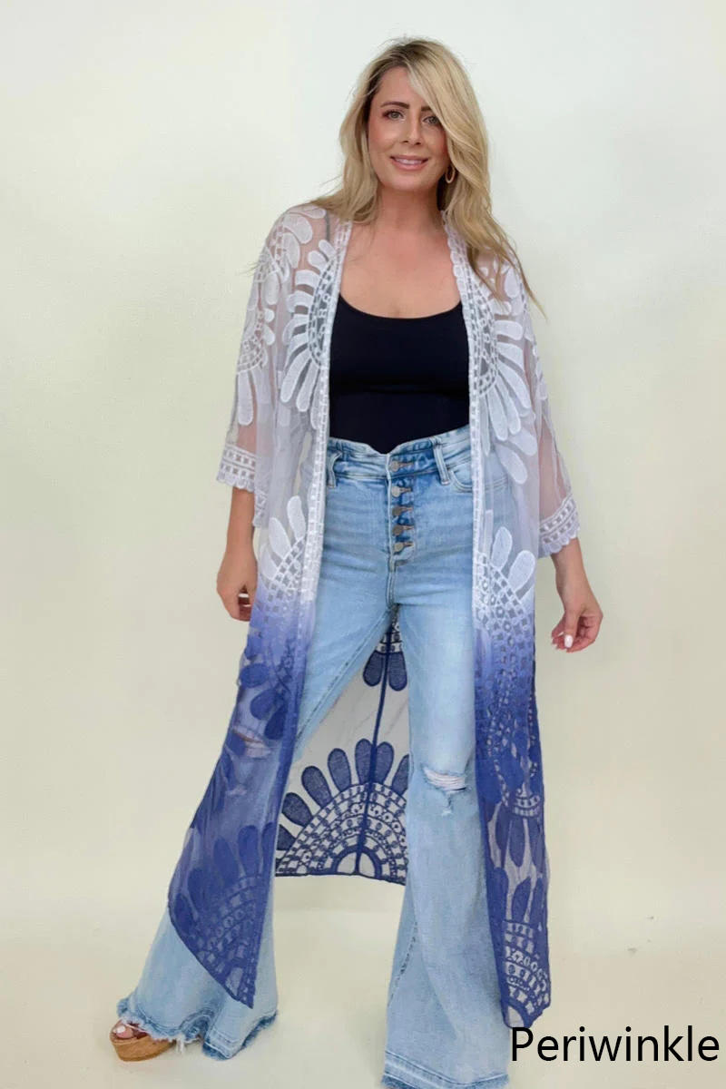 Leto Ombre Bohemian Lace Kimono (K) Mischa Lottie