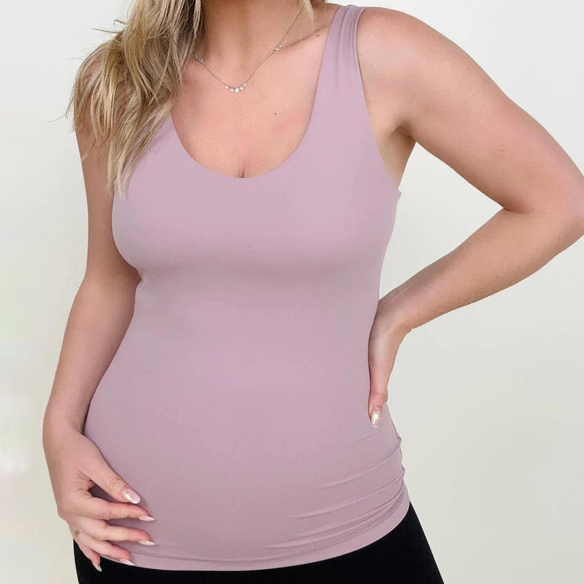 FawnFit Long Length Lift Tank 2.0 with Built-in Bra (K) Mischa Lottie