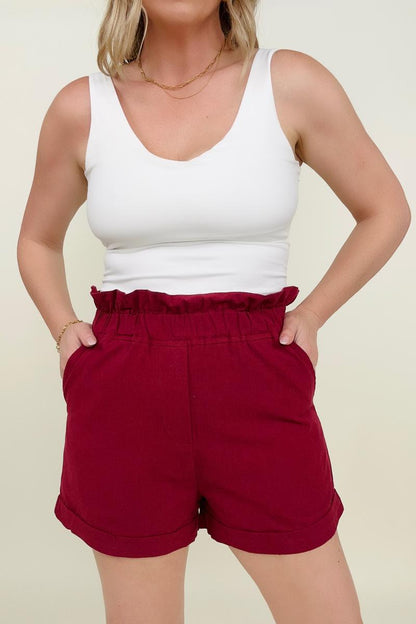 Knot Front Cropped Top and Shorts Set