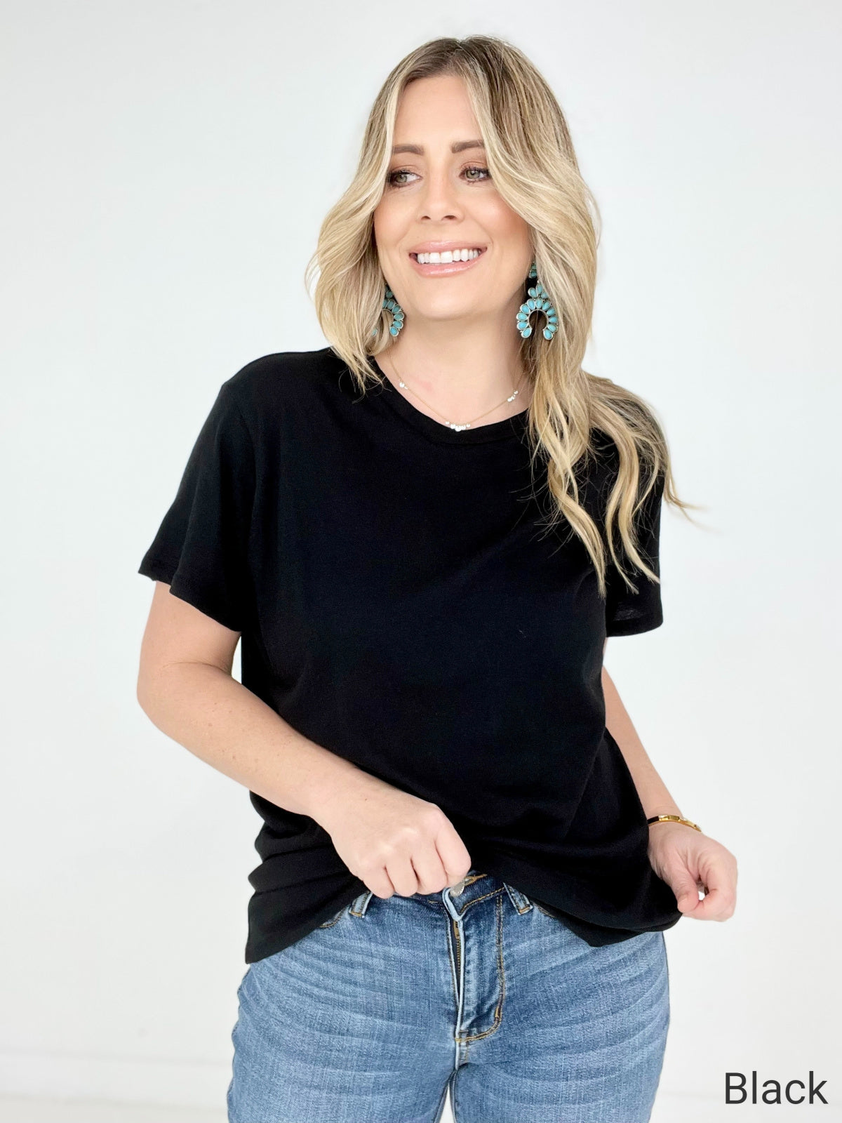 Zenana Solid Cotton Boyfriend Tee - New Colors (K) Mischa Lottie