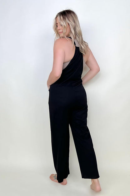 Straight Leg Jumpsuit With Pockets